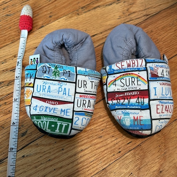 PLKC Baby Moccasins cute license plates- Infant 6-12 months - Picture 4 of 5